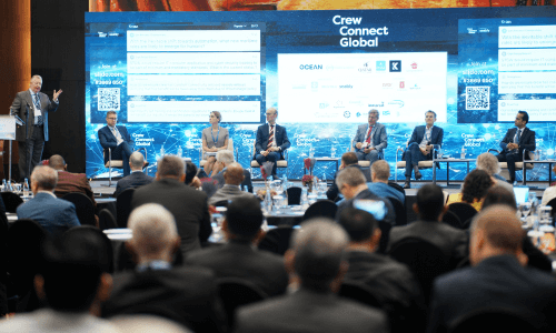 People in the conference at CrewConnect Global